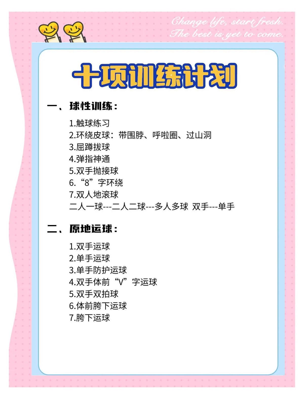 业余篮球爱好者适合什么样的训练总结方式?
